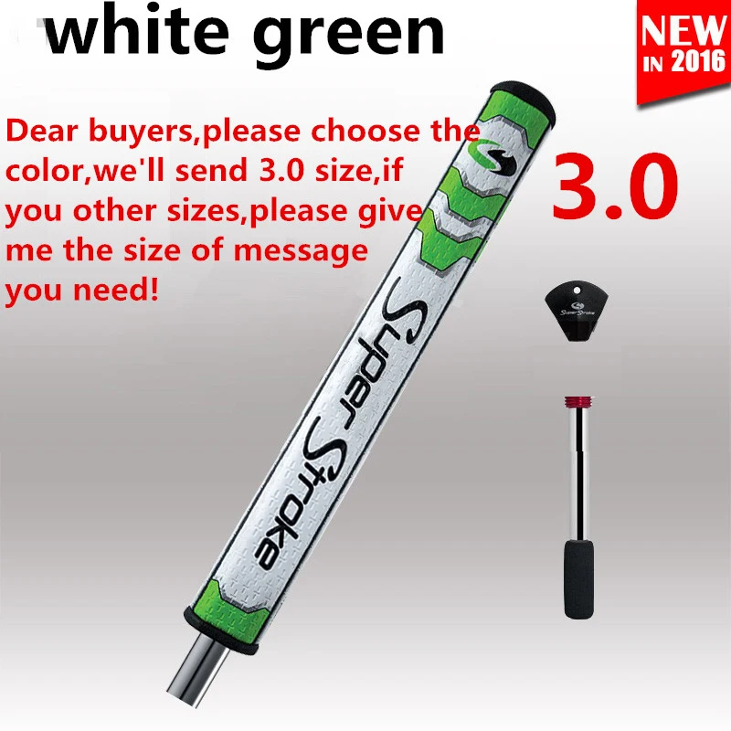 3.0 white green Стиль 10 шт. супер реш* Non-slip рукояток для клюшек для гольфа с Countercore 2,0/3,0/5,0 гольф-клуба захват для короткой клюшки - Цвет: 3.0 white green