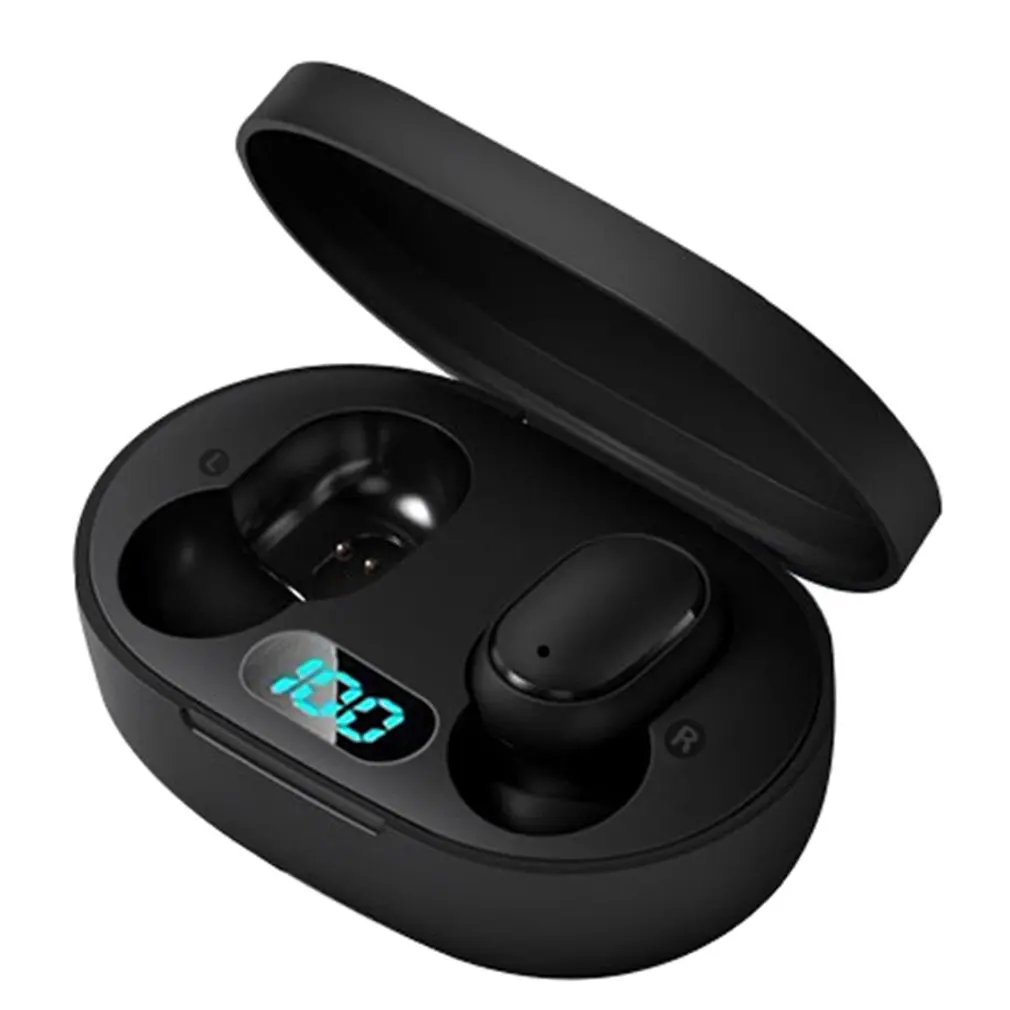 

A6L Digital Display Wireless earbuds Bluetooth Earphones LED Display Wireless V5.0 Headsets with Mic earphone