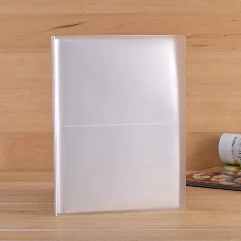 

PP Pure Frosted Simple Cover Transparent Insert Type 5R 7 Inch PP Photo Album/postcard Book Write Collection 80 Photos kid gifts