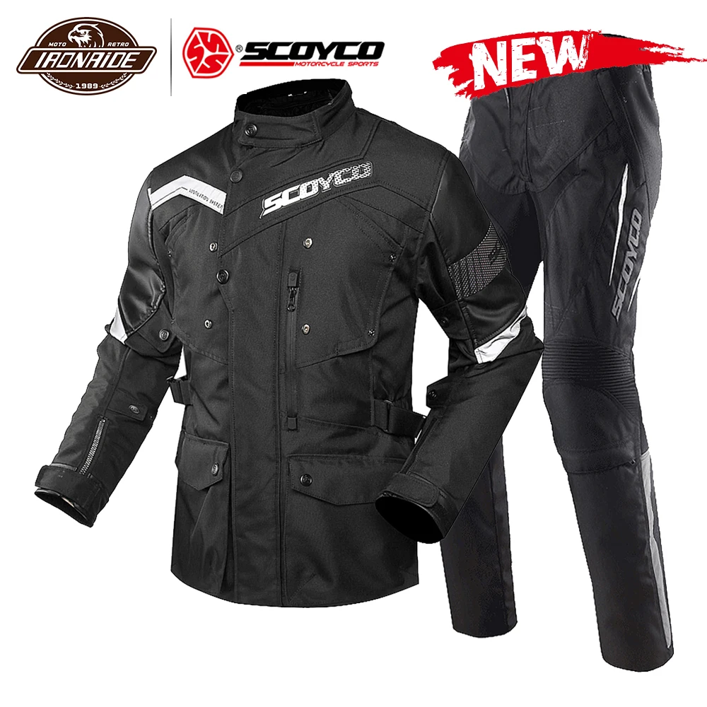 Мужская водонепроницаемая мотоциклетная куртка SCOYCO мотоциклетный костюм Chaqueta