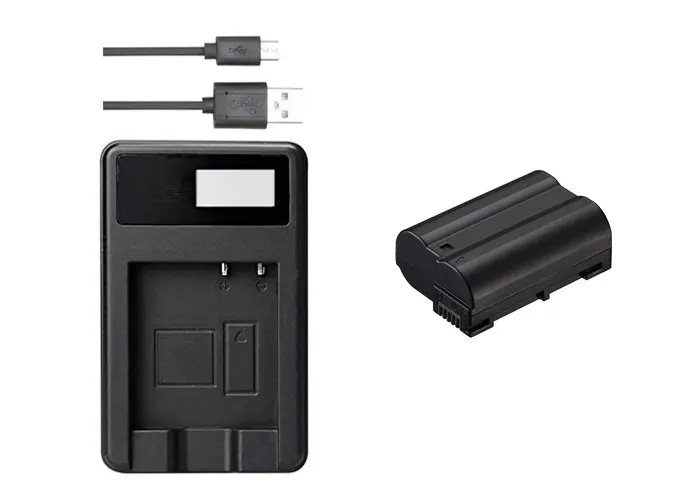 EN-EL15 аккумулятор ENEL15 EL15 2499 мАч+ зарядное устройство USB для Nikon D500, D600, D610, D750, D7000, D7100, D7200, D800, D850, D810, D810A, 1 V1, Z6 - Цвет: Черный