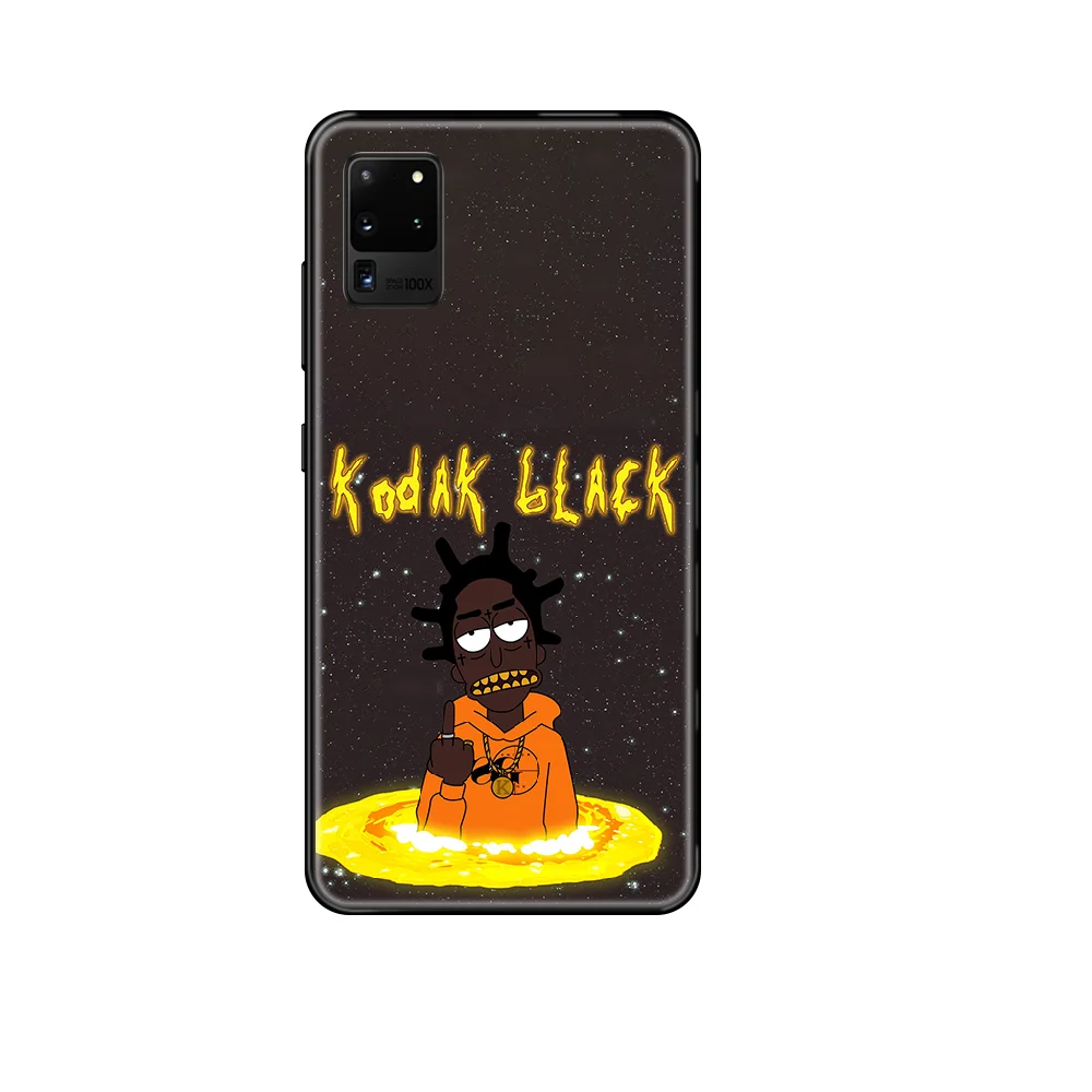 kodak black rap singer Phone case For Samsung Galaxy S 3 4 5 6 7 8 9 10 Plus Lite Edge black soft Etui tpu bumper silicone