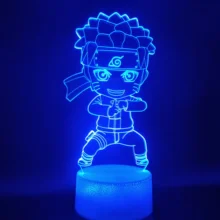 3D светильник на батарейках юный Наруто лучший подарок для детей прекрасное украшение для офиса светодиодный ночник лампа Акриловая