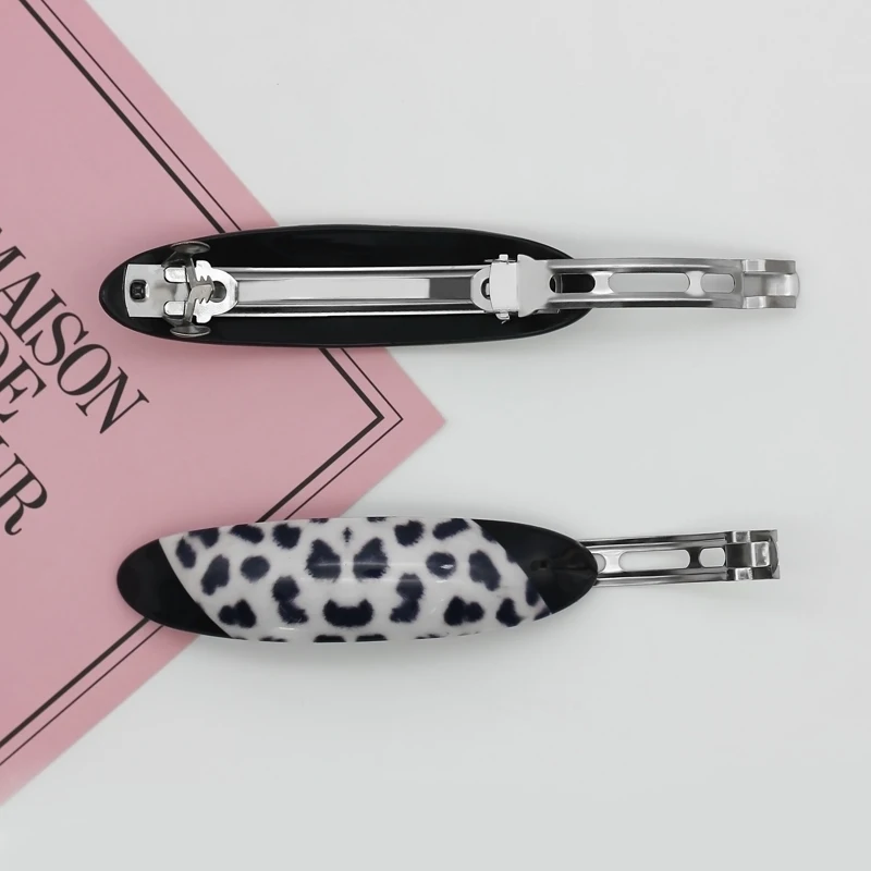 

New Fashion Leopard Print Hair Clips for Women Barrettes Wide Arc Girls Hairpin Party Hair Accessories for Women Hairgrips Clip