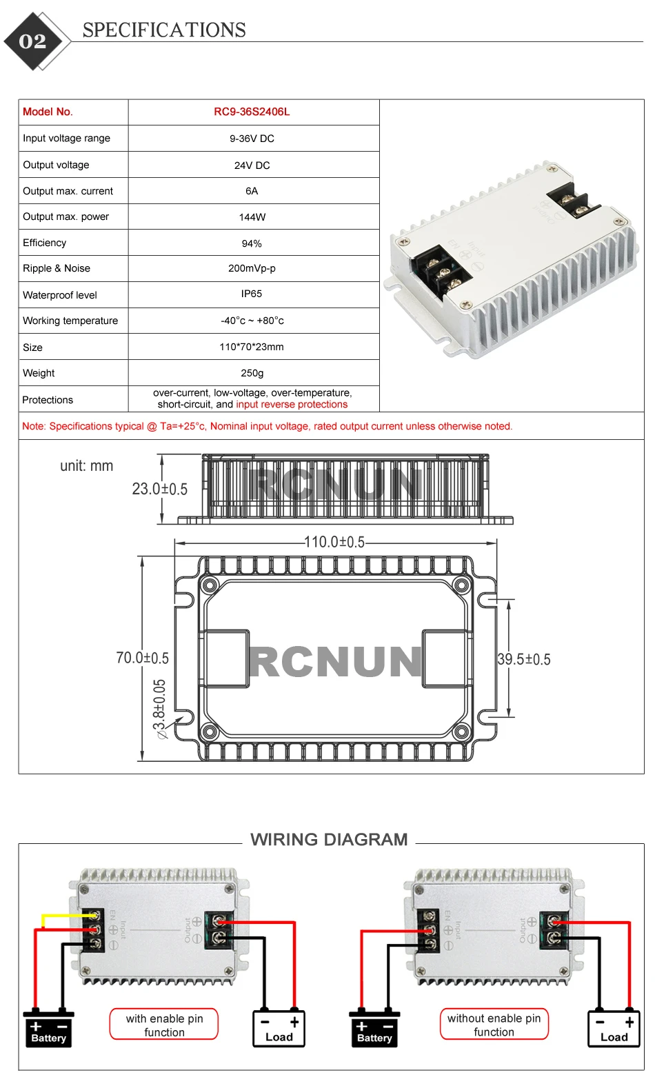 Specs 6A L