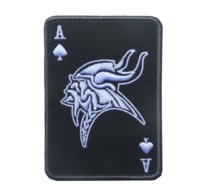 Aotddor Poker Spades нарукавная эмблема Vikings V для Vendetta вышитая mo so hot u tie bu маркировка