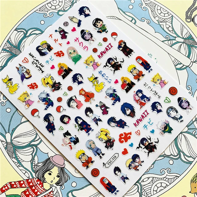 TSC-293 TSC-287 Japanese cartoon anime clown character 3D Back glue Nail Art Stickers Decals Sliders Nail ornament decoration TSC-113 N