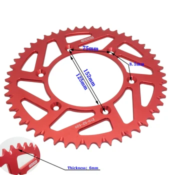 

Motorcycle fly CRF250R 450R crankset sprocket gear after 520-52T aluminium alloy 2002-2018 125 mm cross-country motorcycle