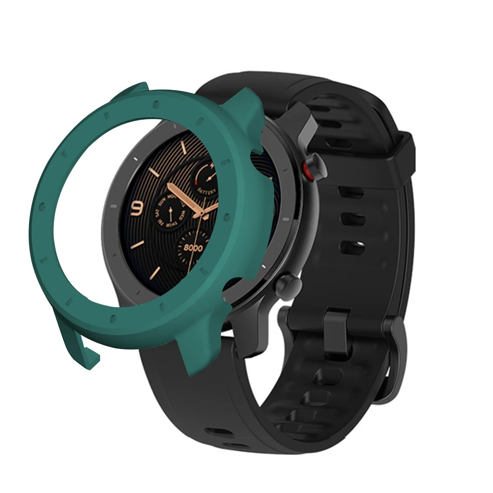 BEHAU защитный чехол для Xiaomi Huami Amazfit GTR 42 мм смарт часы замена pc защитный чехол Аксессуары прочный - Цвет: Green