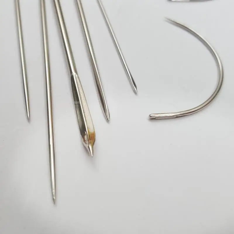 

7PCS/set DIY Sewing Needles Crochet Kit Handcraft Stainless Steel Leather Repair Curved Needle Quilting Tools