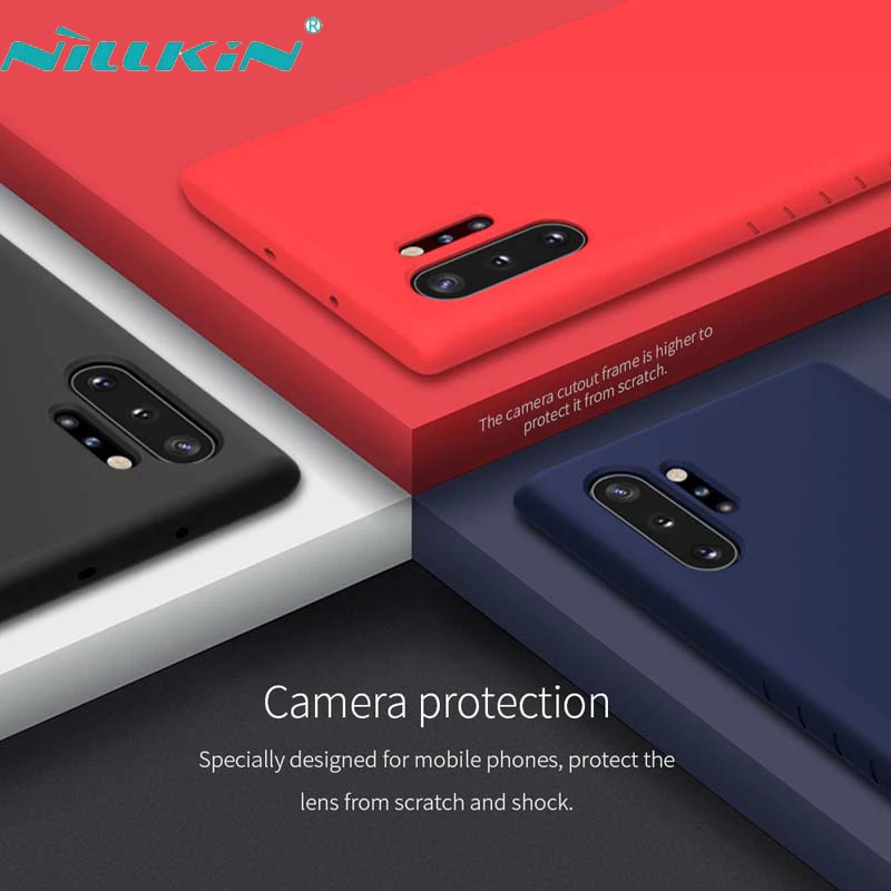 

For Samsung Galaxy Note 10 Phone Shell Nillkin Anti-shock Rubberized TPU Case For Galaxy Note10+ 5G Phone Case Camera Protection