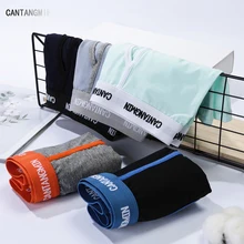 

CANTANGMIN man panties cotton boxers panties breathable comfortable men's underwear trunk brand man boxer