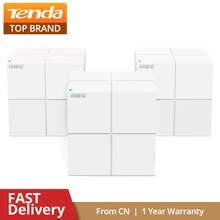 Tenda MW6 Whole Home Mesh Wireless WiFi Extender System 11AC 2.4G/5.0GHz Dual-Band 1167Mbps WiFi Wireless Router and Repeater