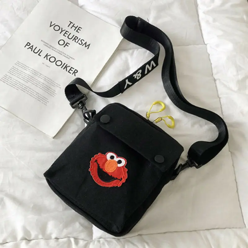 Модные сумки через плечо для женщин холщовые сумки Милая женская наплечная сумка с персонажем мультфильма сумка женская сумка-мессенджер