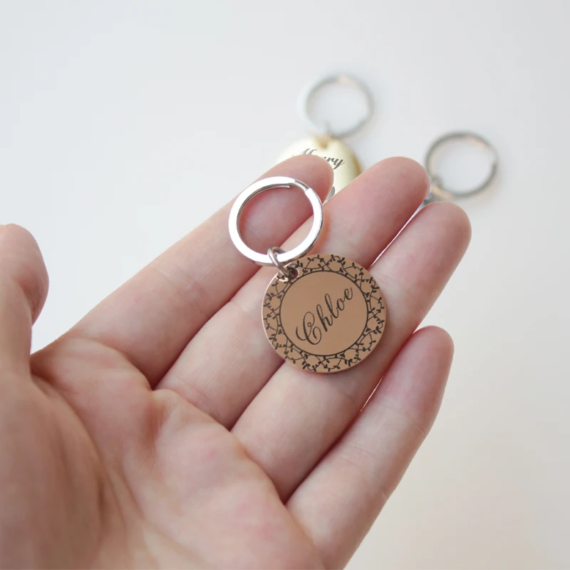 Personalized Heart Photo Keychain, Cat Photography Keychain, Birthday Gift, Keepsake, Memory Dog Keychain