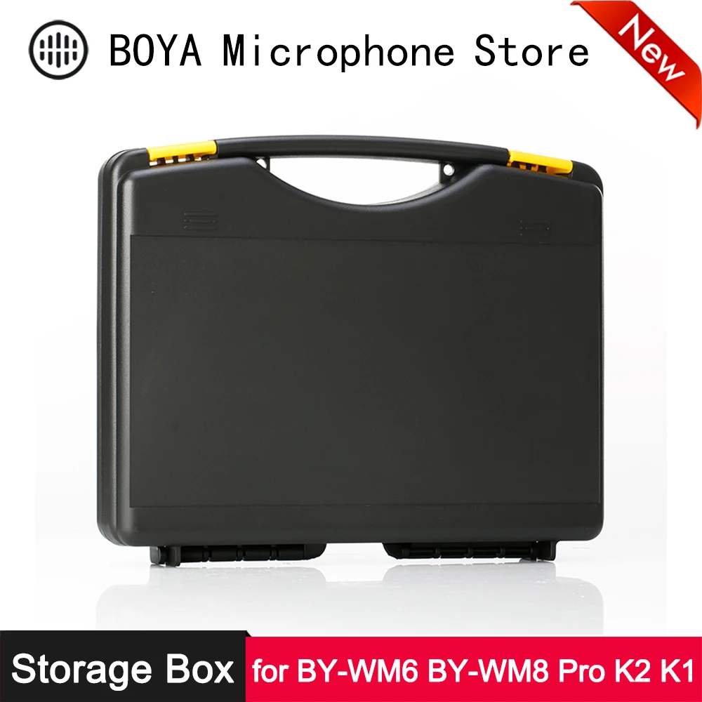 

BOYA Storage Hard Box Carry Case for BY-WM6 BY-WM8 Pro K1 K2 UHF Wireless Video SLR Vlog Interview Microphone System Accessories