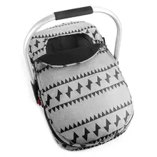 Детская корзина для новорожденных, чехол для автокресла, переноска для младенцев, зимняя, морозостойкая, одеяло, стильный навес