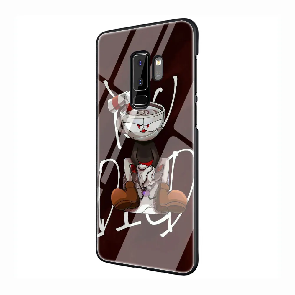 Кубок Мультфильм закаленное Стекло Телефон чехол для Galaxy S7 edge S8 9 10 Plus, Note 8, 9, 10, A10 20 30 40 50 60 70 - Цвет: G2
