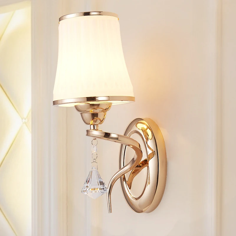 

Homhi European Style Retro LED Wall Sconce Modern Nordic Sconces Lighting Bedroom Bedside Antique Hallway Wall Lamp HWL-127