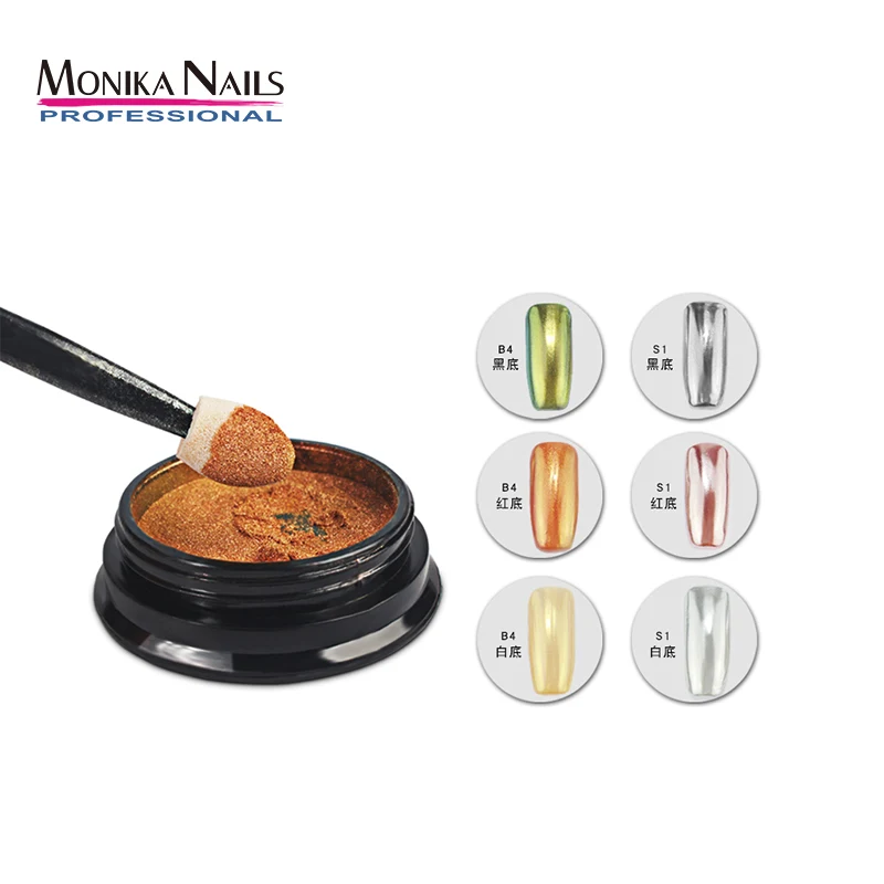 

1 bottle chrome Nail Glitter Powder Laser Mirror Nail Polish Dust Decorations nail Manicure 12 colors can choose Gel Polish Dust