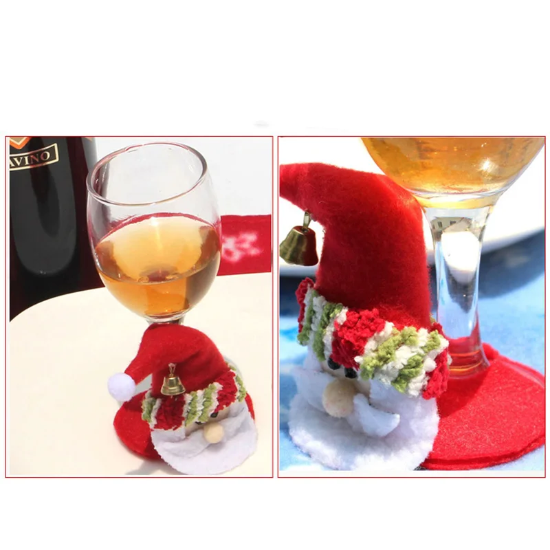 Рождественский бокал для вина Кубок вечерние рождественские украшения дома