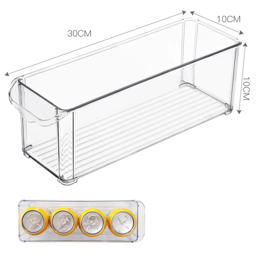 Newest Refrigerator storage box can be stacked plastic storage box rectangular noodles vegetable fruit kitchen storage box#4O