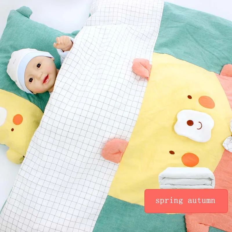 Хлопковое одеяло для пеленания мультяшная детская кроватка одеяло для младенца Пеленание Одеяло Для Новорожденных Обертывание детское стеганое покрывало для кровати весна осень