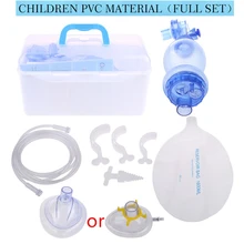 69HD Adult/Children/Infant Manual Resuscitator PVC Ambu Bag Oxygen Tube First Aid Kit