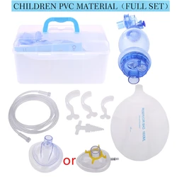 69HD Adult/Children/Infant Manual Resuscitator PVC Ambu Bag Oxygen Tube First Aid Kit