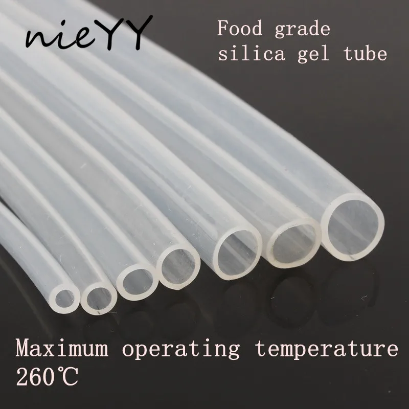 

3m Food Grade Silicone Hose 2mm-16mm Flexible Transparent Silica Gel Hose For Aquarium Fish Tank Air Hose Rubber Garden Hose
