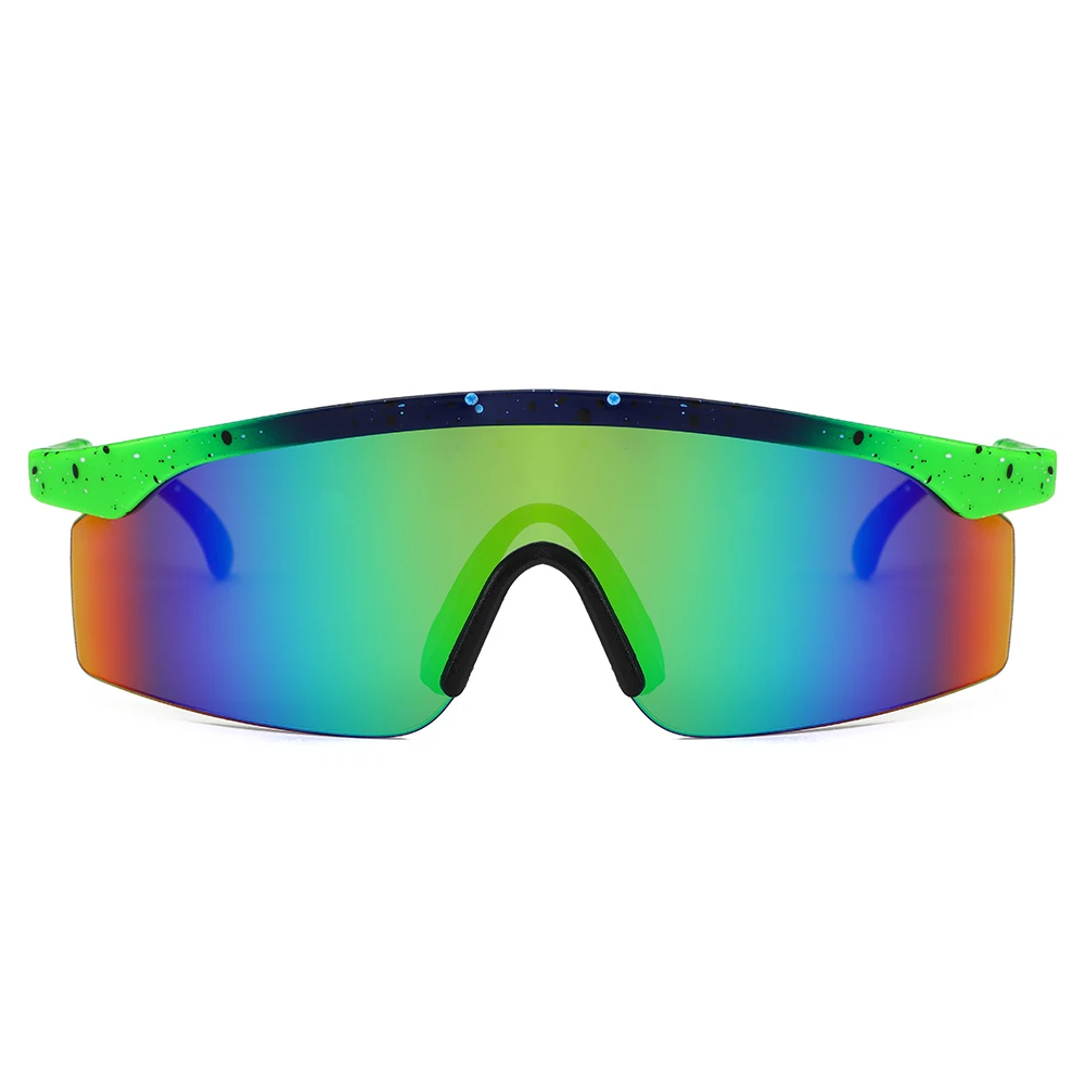 Уличные спортивные ветрозащитные Солнцезащитные очки Мужские зеркальные отражающие женские солнцезащитные очки мужские солнцезащитные очки для вождения UV400 - Цвет линз: C6
