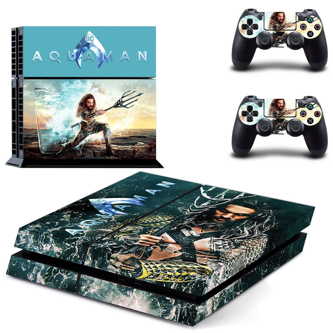 Aquaman стикер s Наклейка для PS4 PS 4 наклейка Play station 4 виниловые наклейки Pegatinas Adesivo для playstation 4 консоль и 2 контроллера