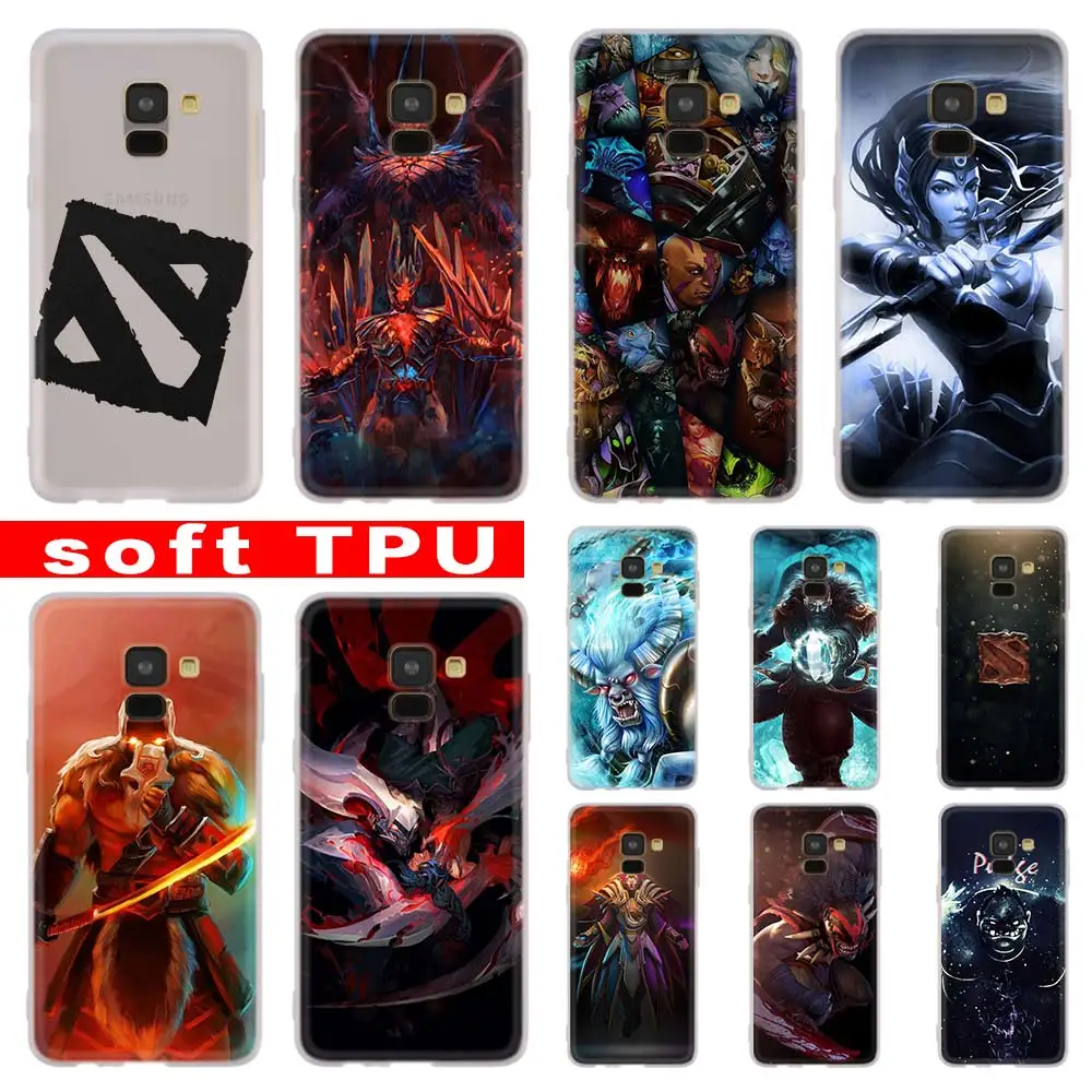 Case For Samsung Galaxy A10 A11 A20E A31 A40 A41 A40S A10S A51 A3 A5 A7 A8 Plus 2016 A207 A2018 CORE Soft dota 2 | Мобильные