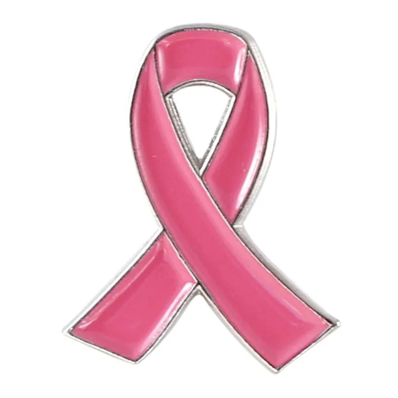 Pink Ribbon Pin, 20 Pcs Official Ribbon Brooches Breast Cancer Awareness Lapel Pins