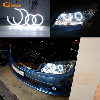 

For MERCEDES BENZ C Class W204 C280 C300 C350 C63 2007-2011 pre facelift Excellent Ultra bright smd led Angel Eyes kit DRL