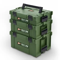 Boîte à outils en plastique empilable, boîte à outils De réparation compacte résistante aux chocs, organisateur boîte à outils De Ferramenta, emballage d'outils DK50TB 