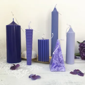 

aromatherapy candle mold Korean DIY Plaster Mould For home Decoration Silicone Candle Molds Bee wax candle mold