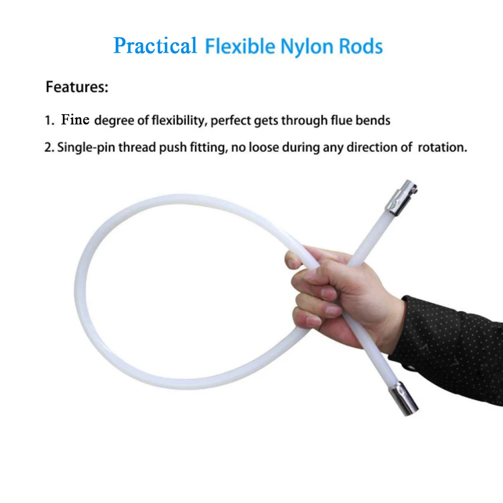 

Hot High flexibility Convenient Chimney Boiler Nylon Brush Dryer Duct Cleaning Tool Kit for Household and Industrial Use