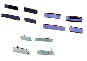 

For Xperia Z C6603 L36h SD Card Cap + HDMI Port Cap + USB Port Cap + Earphone Jack Dust Plug Black White Purple 10pcs/lot