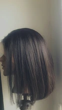 Malaika recto Bob corto frente de encaje pelucas de cabello humano 13x4 pelo brasileño peluca Bob contundente corte Bob pelucas con minimechones