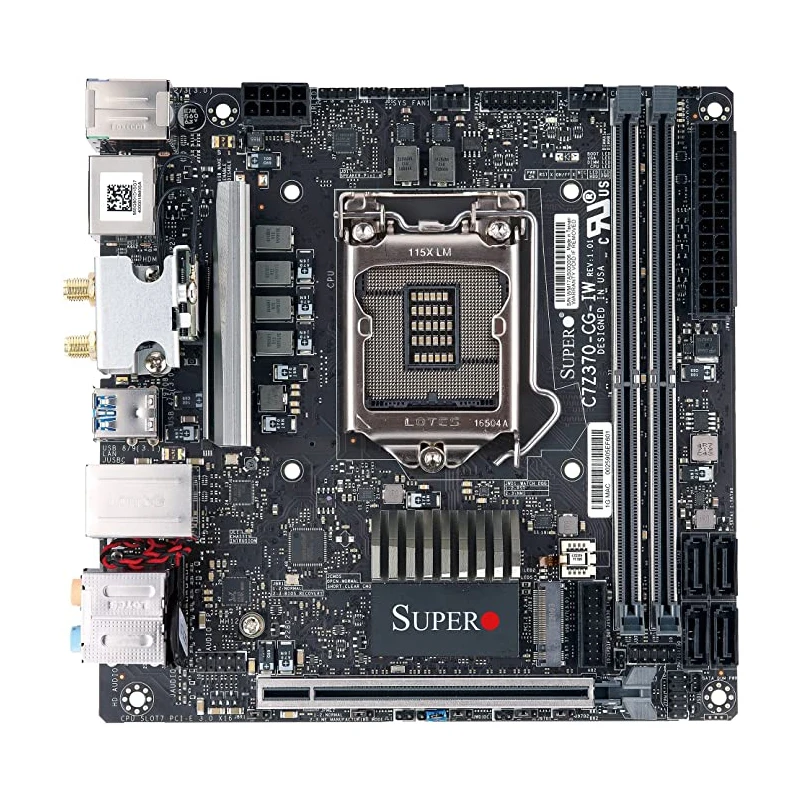 Новая материнская плата SUPERMICRO MBD-C7Z370-CG-IW-O LGA 1151 DDR4 32 Гб PCI-E 3 0 Micro ATX для 8-го поколения