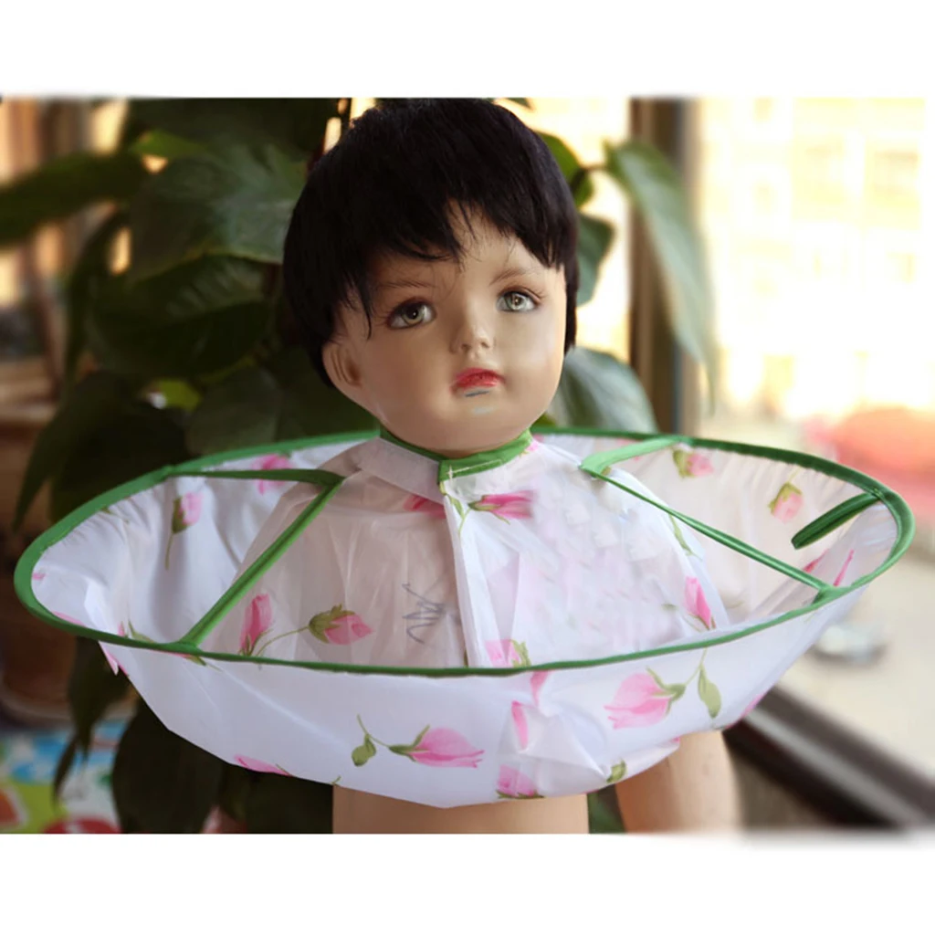 Salon Kids Children Baby Hairdressing Styling Cutting Cape Cloak Apron 48cm