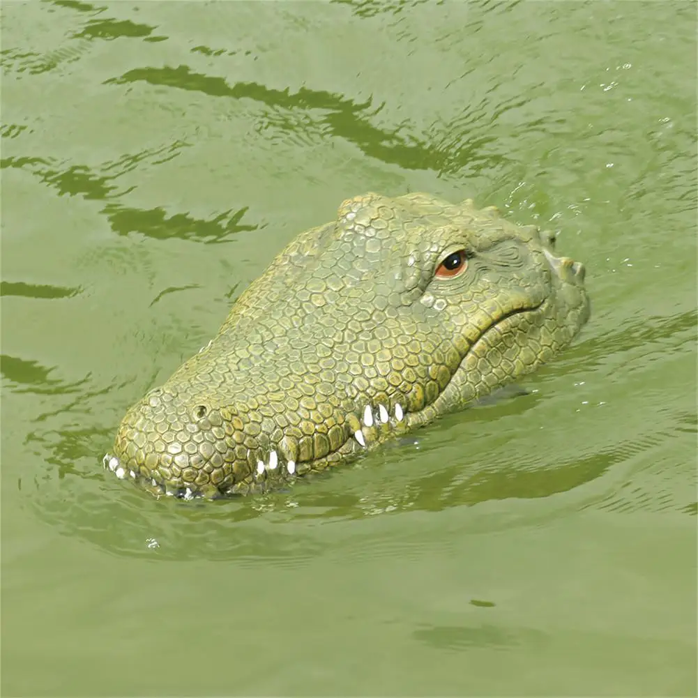 

Flytec 2.4G Remote Control RC Boat Brush Motor 7km/H 4CH Vehicle Models Resin Simulate Animal Crocodile Ship Children Waterfowl