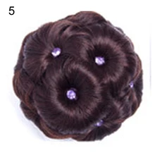 Хит, Женский бублик для волос пучок, зажим для наращивания, синтетические высокотемпературные волокна, шиньон CUN 668