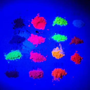

12jars/Set Neon Phosphor Pigment Powder Fluorescent light Nail Glitter Eye Powder Manicure Nail Art Dust Paillettes Pigment FT#5