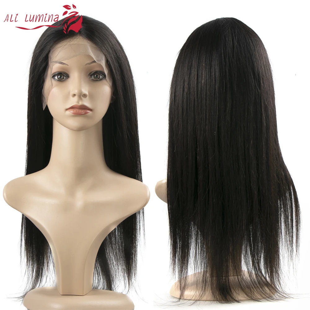 Perucas de Cabelo Frontal do Laço Transparente para as Mulheres Peruca do Fechamento Humano Peruca Reto Longo Remy Cabelo Vietnamita 13x5x2 4x4 1 Cheap Apliques com cabelo humano