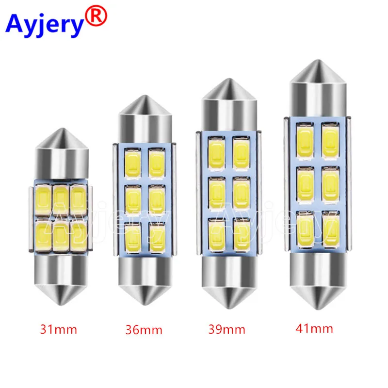AYJERY автомобильный Стайлинг 100 шт. C5W Canbus Festoon dome 5730 9 SMD без ошибок Светодиодная