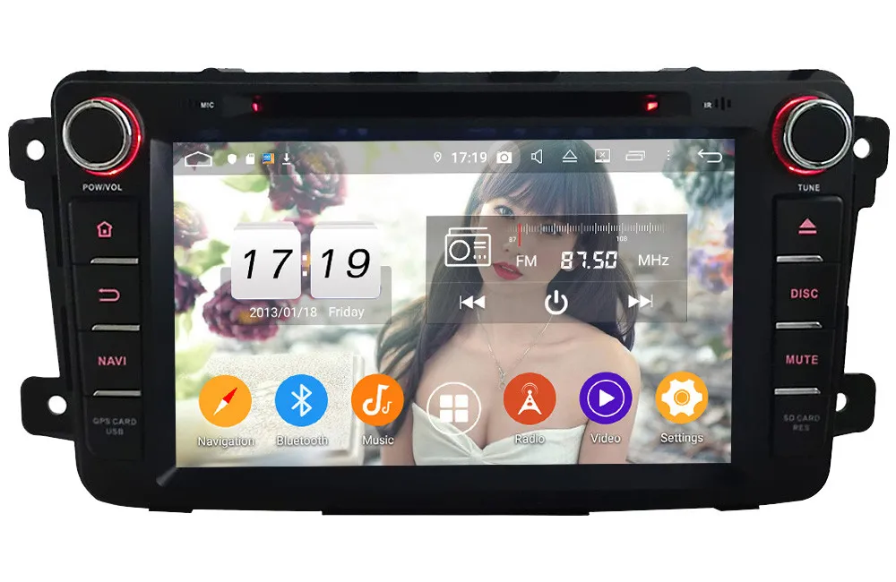 Perfect Klyde IPS 4G WIFI Android 9 Octa Core 4GB RAM 64GB ROM DSP Car DVD Multimedia Player Radio GPS Glonass For Mazda CX-9 2007-2018 0