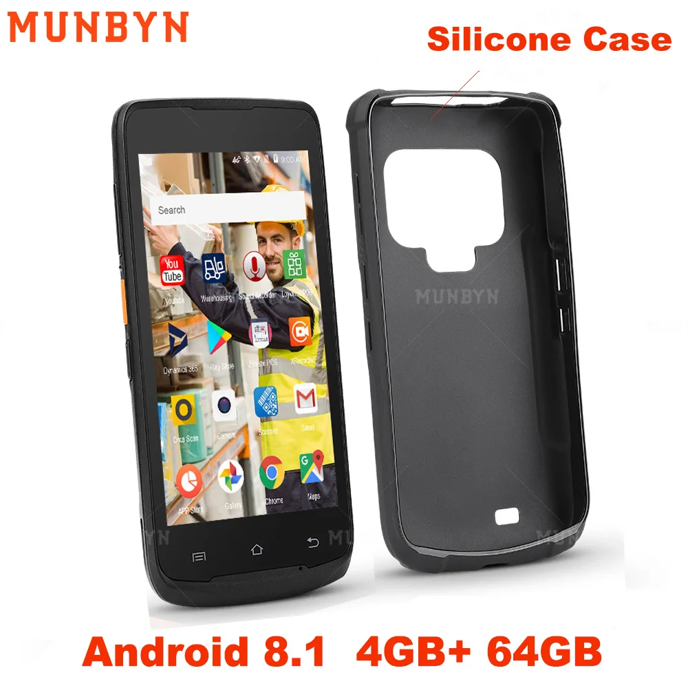 MUNBYN Прочный Android 8 1 КПК pos терминал Zebra 4710 сканер штрих кода 2D NFC 4G WiFi считыватель