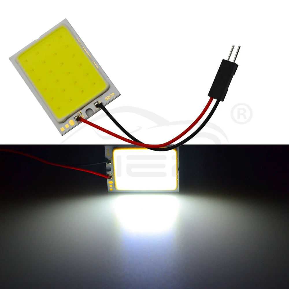 Hviero White Red Blue T10 Cob 24 SMD 36 SMD Car Led Vehicle Panel Lamps Auto Interior Reading Lamp Bulb Light Dome Festoon BA9S DC 12v